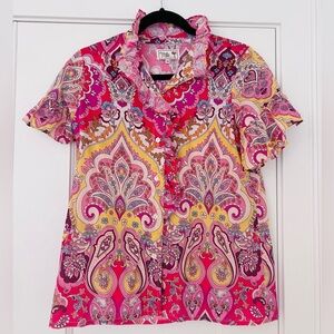 Mille Paisley Vanessa ruffle Blouse